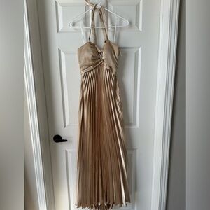 Gold formal dress